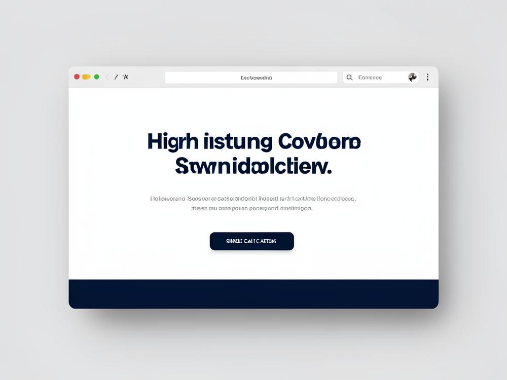 Browser mockup of a high-converting landing page with a single call to action